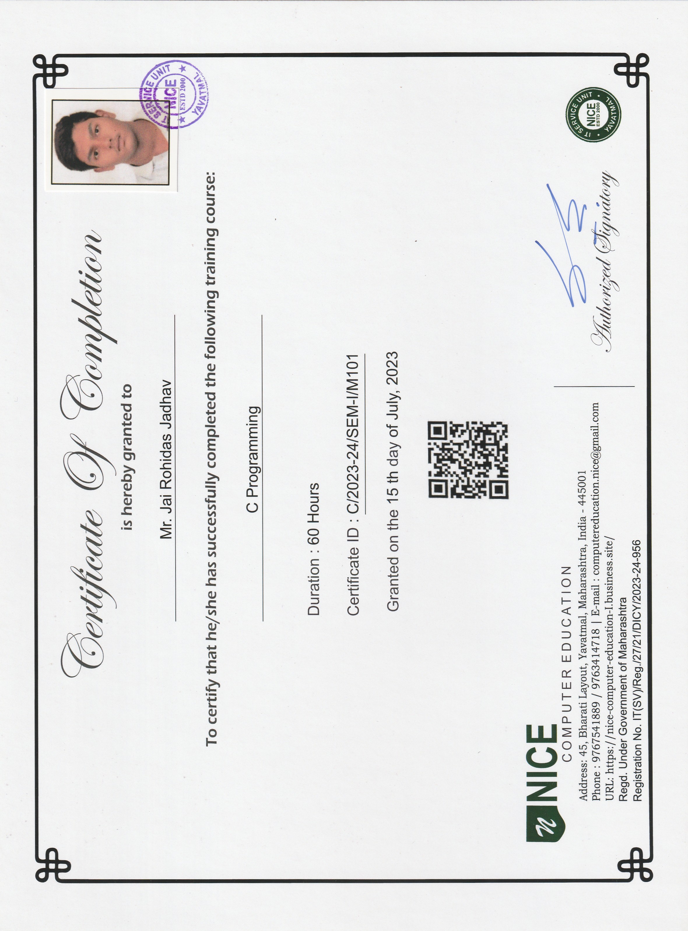 Python Programming Certificate